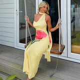 Monroe - rückenfreies Maxikleid