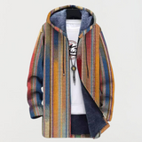 Kerstin™ | Kapuzenjacke mit Streifenmix