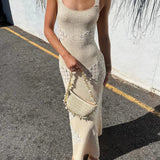 Clover - Strick-Maxikleid