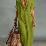Marta - Boho-Maxikleid mit Blumenprint