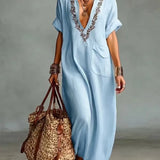 Marta - Boho-Maxikleid mit Blumenprint
