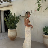 Clover - Strick-Maxikleid