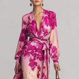 Leah - Wickel-Maxikleid mit Blumenmuster