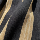 Lina - gestreiftes Wickel-Midikleid mit V-Ausschnitt und Kurzarm