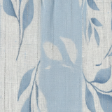 Solene - ärmelloses blaues Midikleid mit Blattmuster