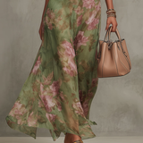 Serena - Blumen-Maxikleid mit Neckholder