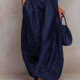 Rana - dunkelblauer gestreifter Jumpsuit