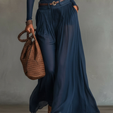 Monika - schlankmachendes Tüll-Set in Marineblau