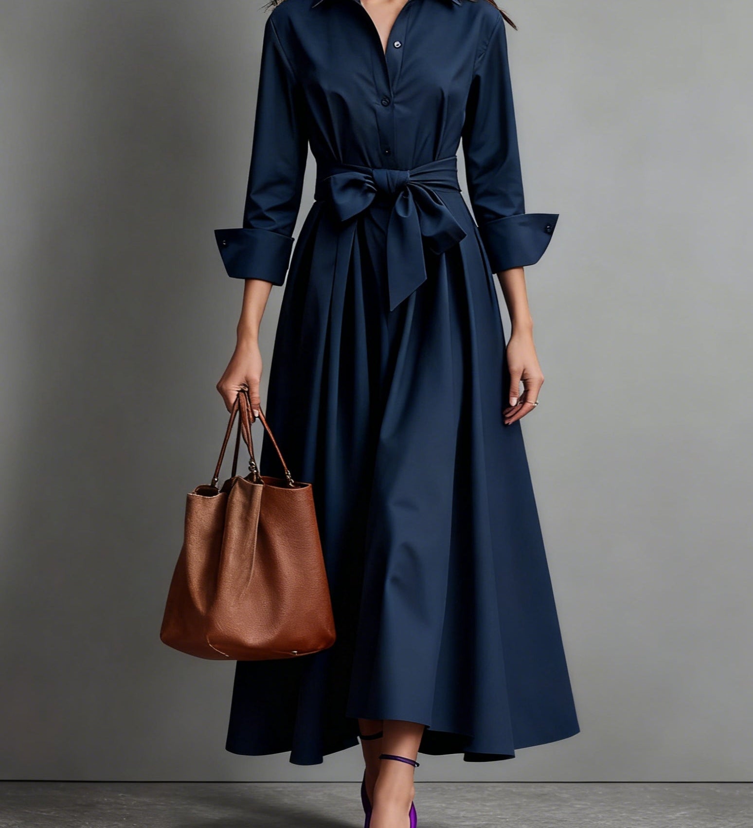 Hanna - Hemdkleid aus Baumwoll-Twill