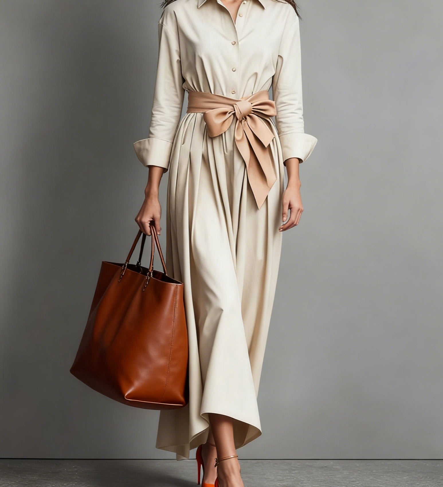 Hanna - Hemdkleid aus Baumwoll-Twill