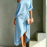 Camila - elegantes asymmetrisches Kleid