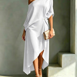 Camila - elegantes asymmetrisches Kleid