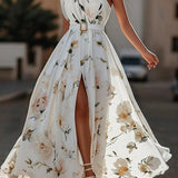 Sella - A-Linien Chiffon-Maxikleid, einseitig schulterfrei, mit Raffung