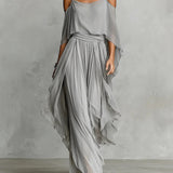 Freya - schulterfreier Chiffon-Zweiteiler