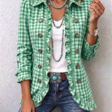 Elke™ | Blazer im Vichy-Karo