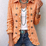 Elke™ | Blazer im Vichy-Karo