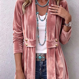 Katrin™ | Offener Blazer mit Schimmer