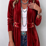 Katrin™ | Offener Blazer mit Schimmer