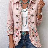 Hannelore™ | Blazer in Rosé mit Blüten