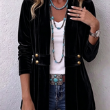 Katrin™ | Offener Blazer mit Schimmer