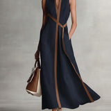 Harper - ärmelloses Wickel-Maxikleid