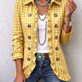 Elke™ | Blazer im Vichy-Karo