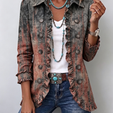 Marlene™ | Blazer im Used-Look mit Verlauf