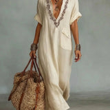 Marta - Boho-Maxikleid mit Blumenprint
