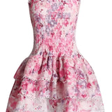Cecilia - Trägerloses Blumen Kleid