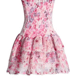Cecilia - Trägerloses Blumen Kleid