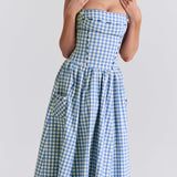 Ariana - ärmelloses Midi-Sonnenkleid
